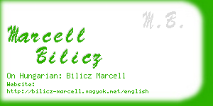 marcell bilicz business card